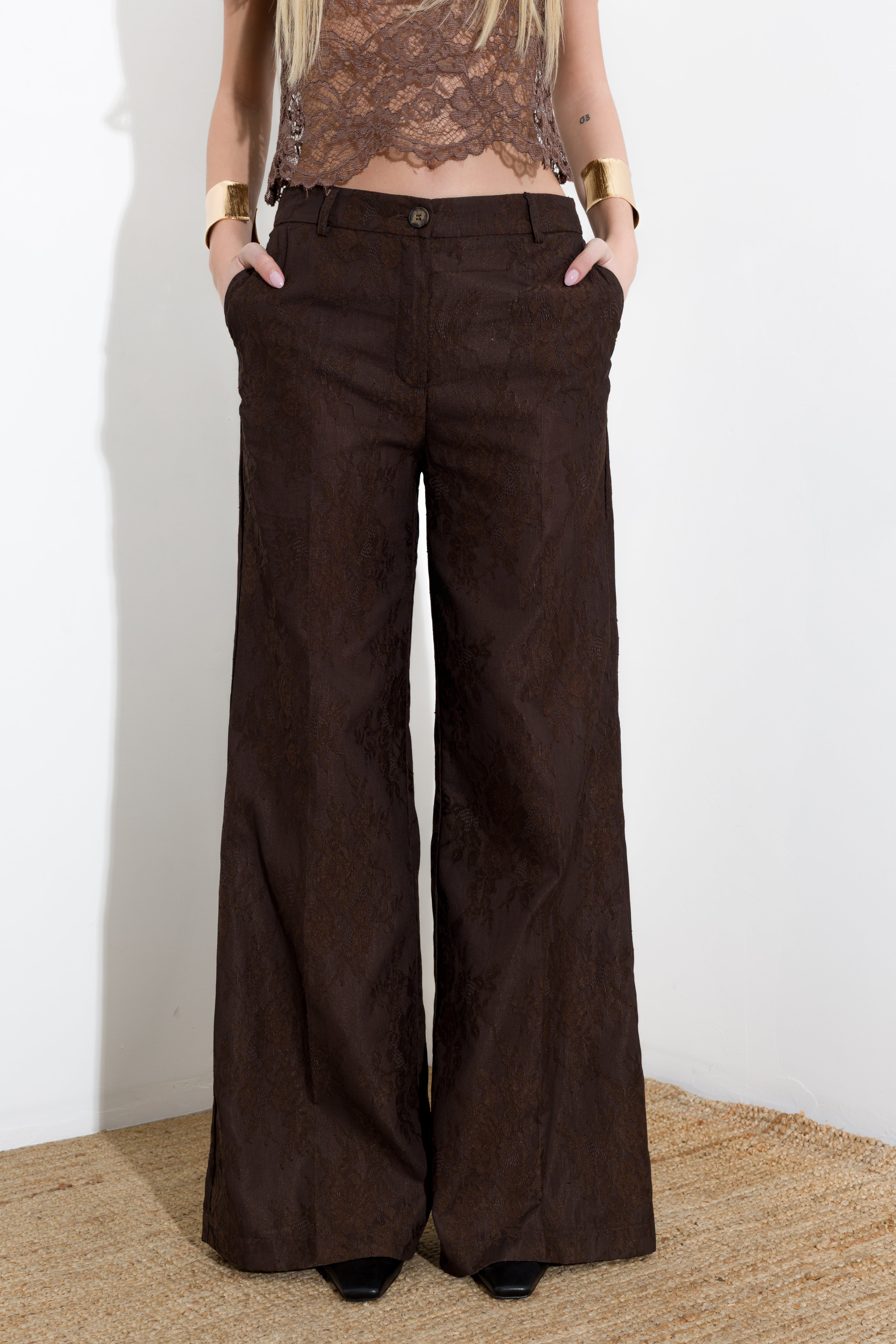 Pantalone in pizzo accoppiato - Compagnia Italiana