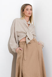 Camicia riga in viscosa