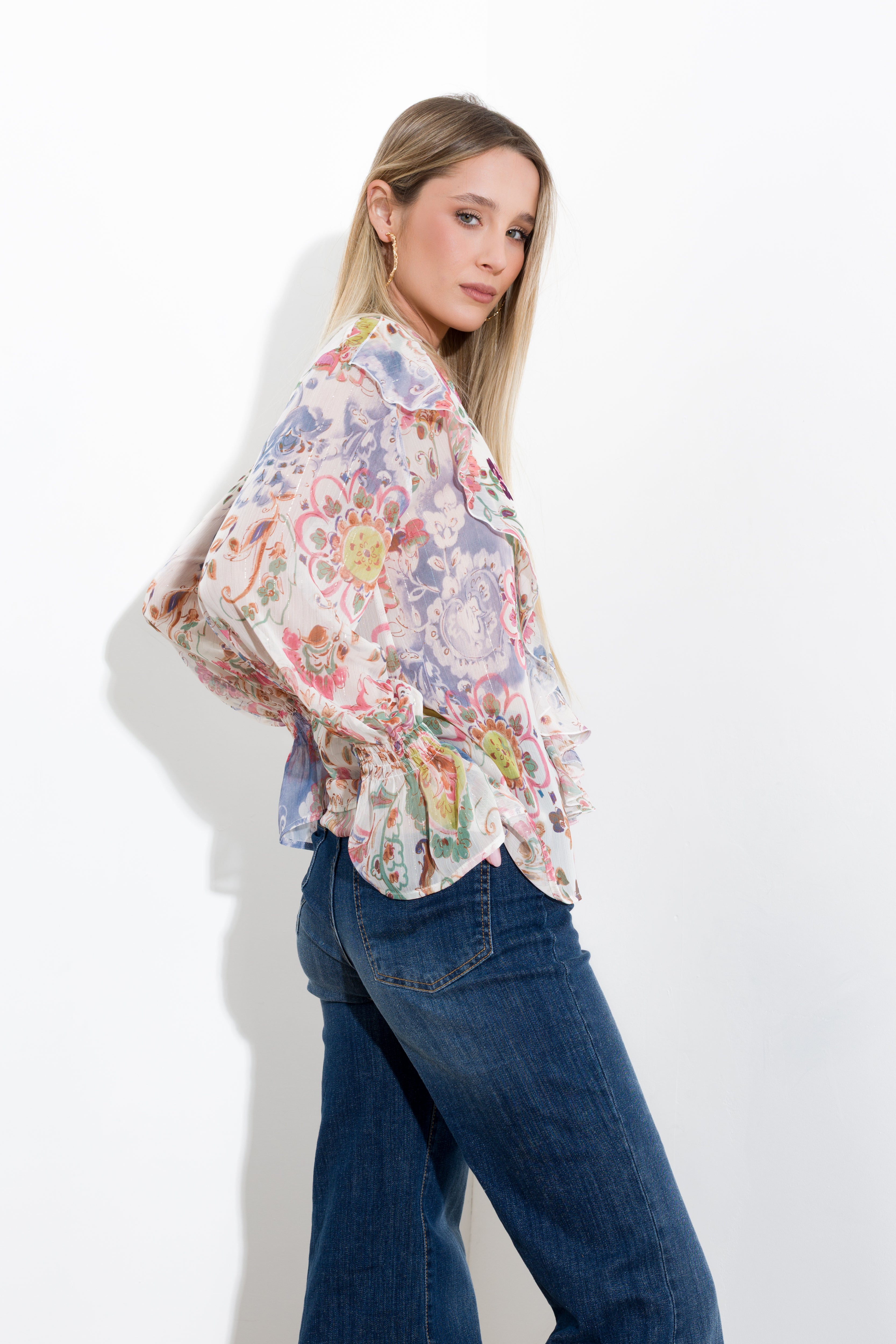 Camicia stampa cachemire