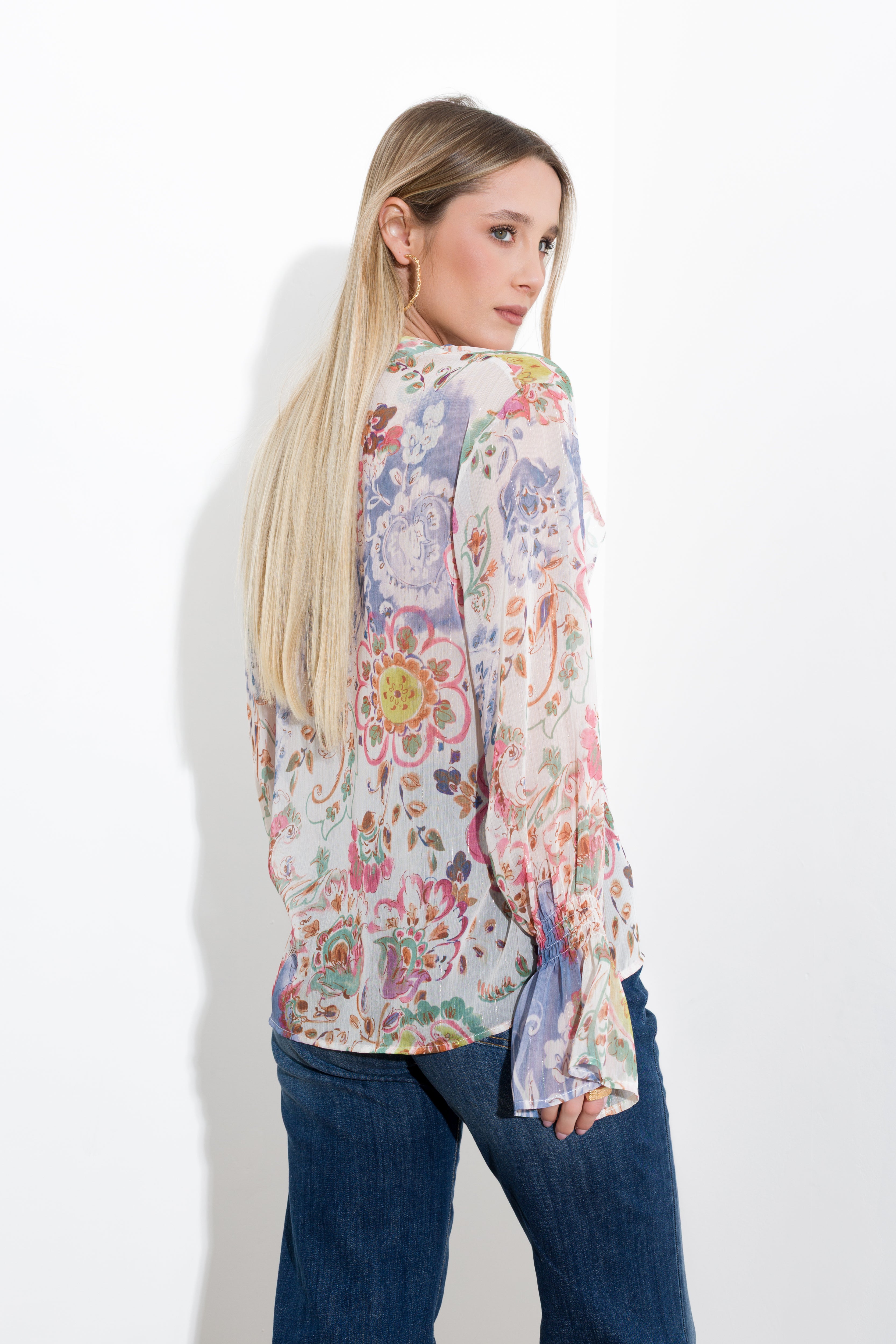 Camicia stampa cachemire