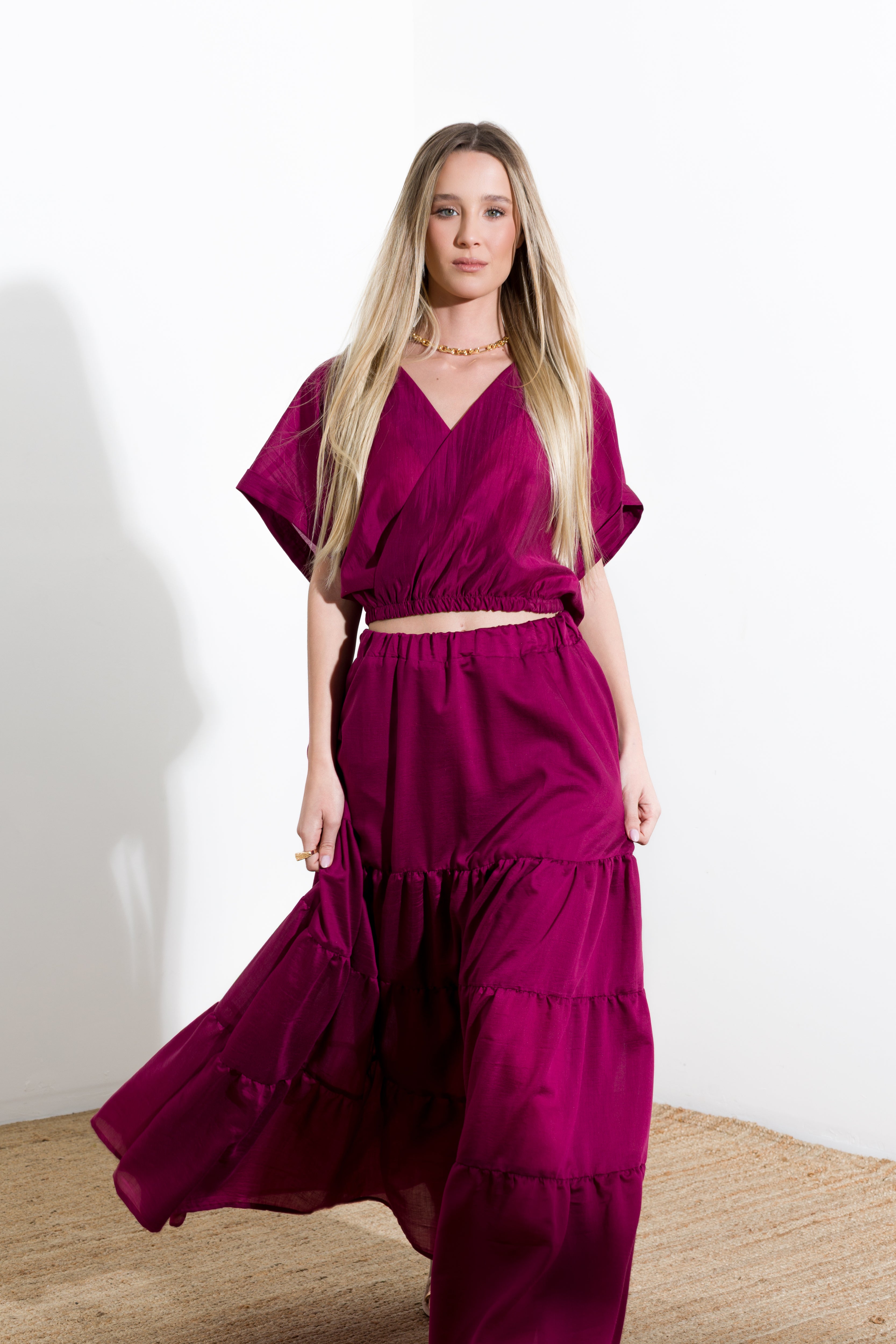 Camicia cropped in tencel - Compagnia Italiana