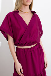 Camicia cropped in tencel - Compagnia Italiana