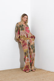 Blusa in mussola di cotone stampato - Compagnia Italiana