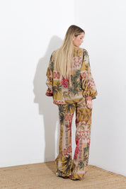Blusa in mussola di cotone stampato - Compagnia Italiana
