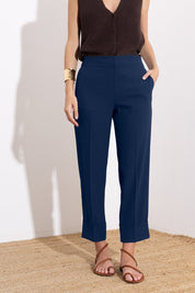 Pantalone con risvolto