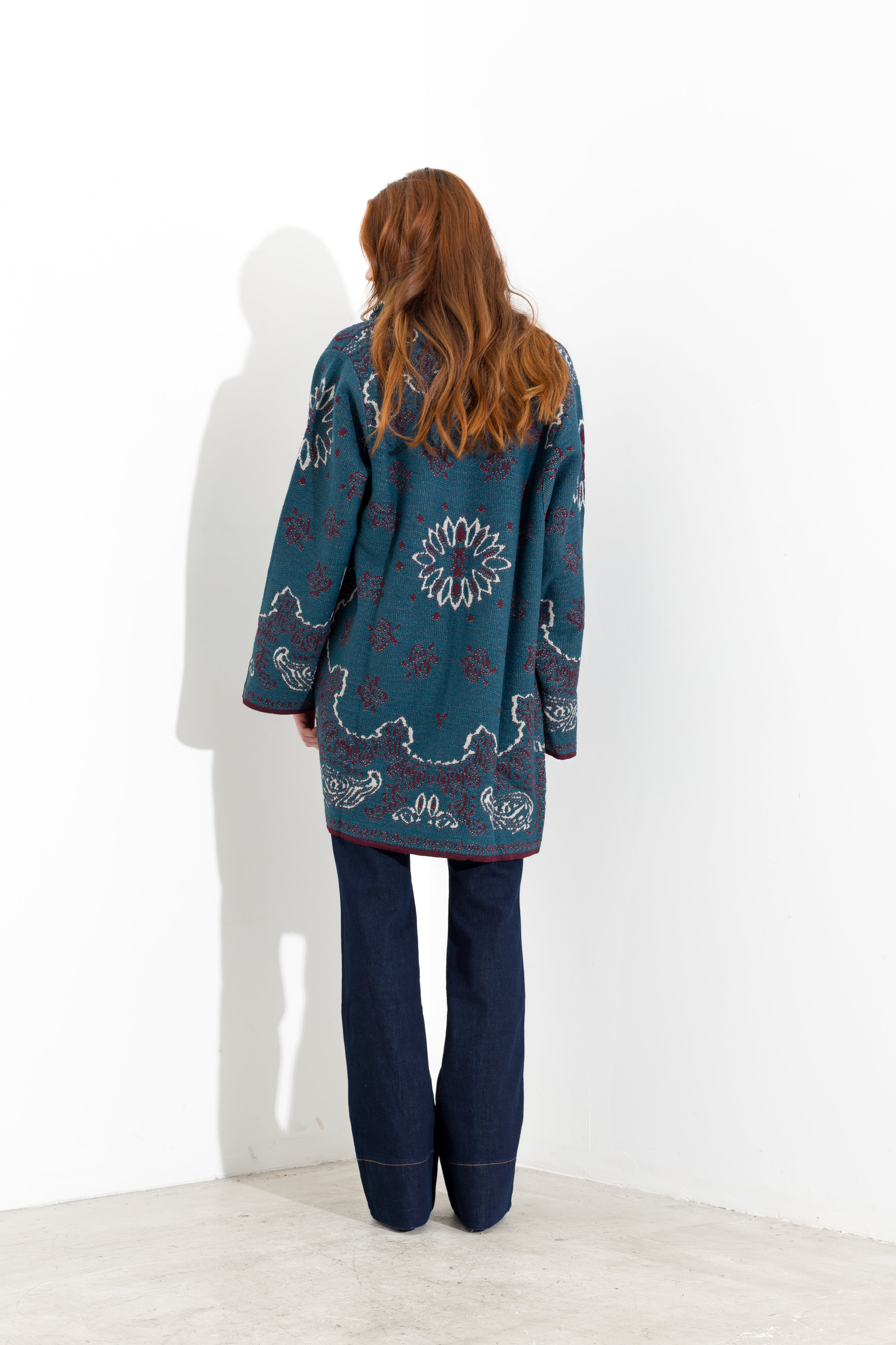 Cappotto in maglia con frange - Compagnia Italiana