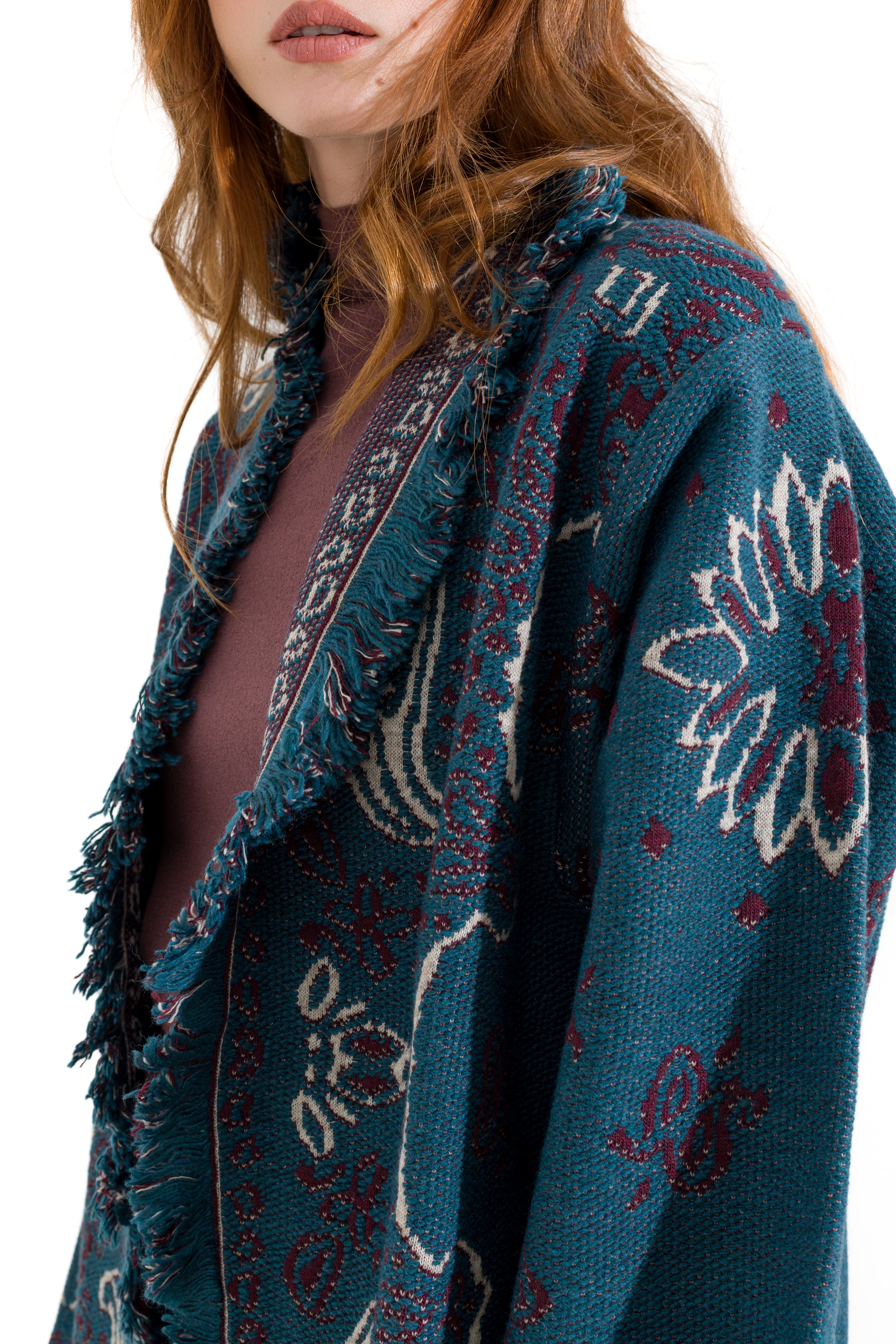 Cappotto in maglia con frange - Compagnia Italiana