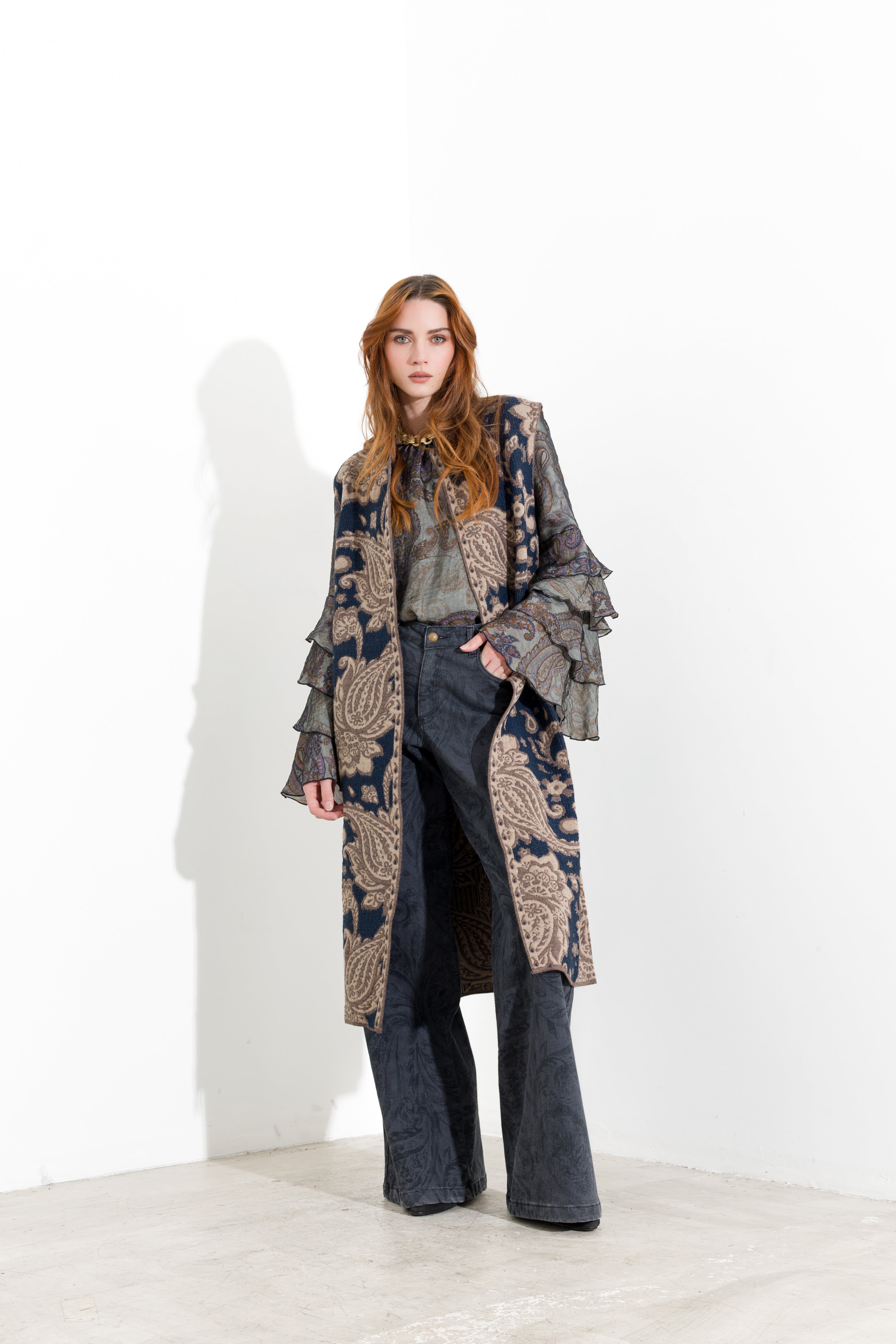 Gilet Lungo in Maglia
