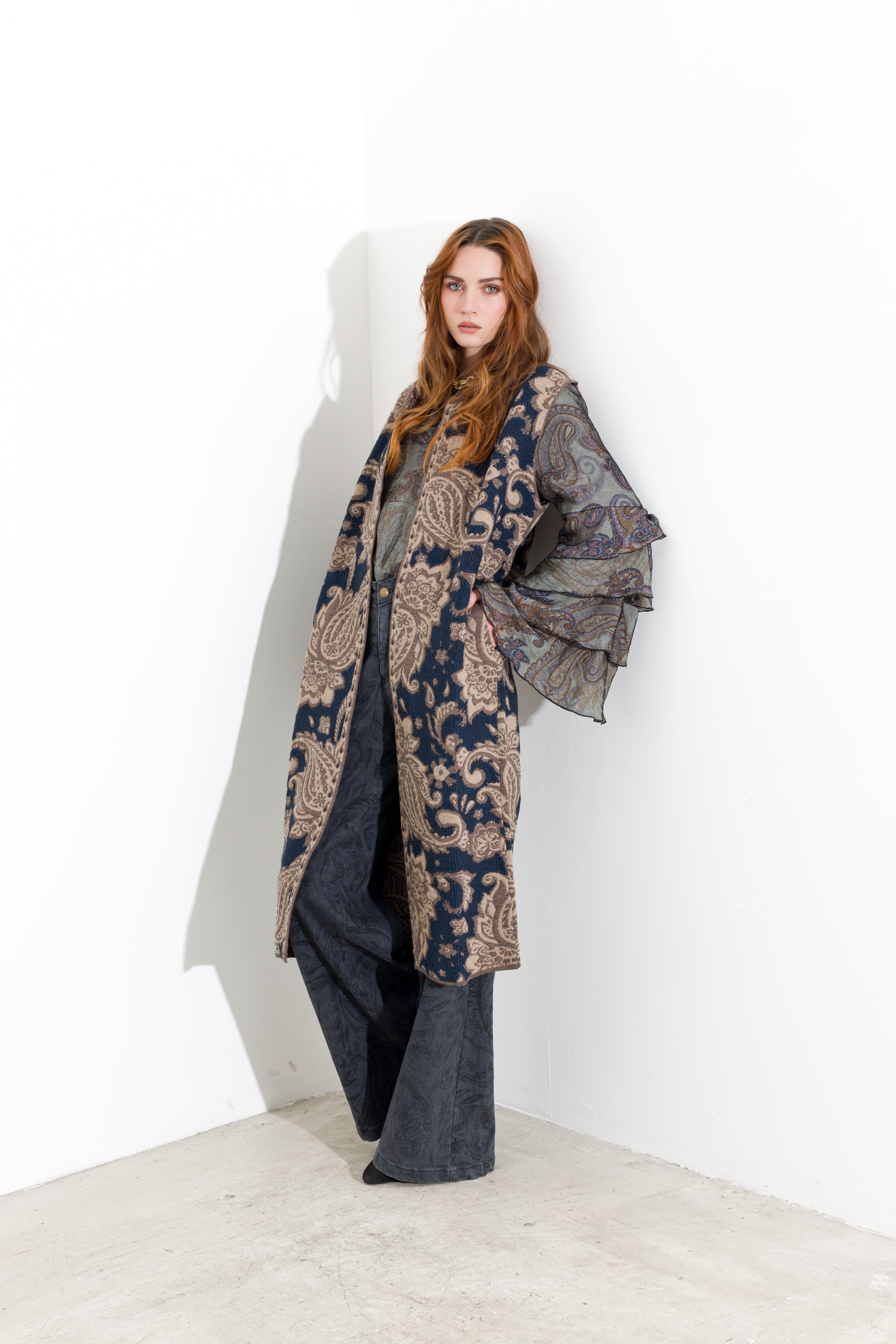 Gilet Lungo in Maglia