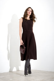 Abito midi in flanella