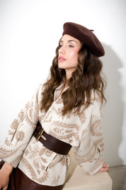 Cappotto corto senza chiusura in maglia