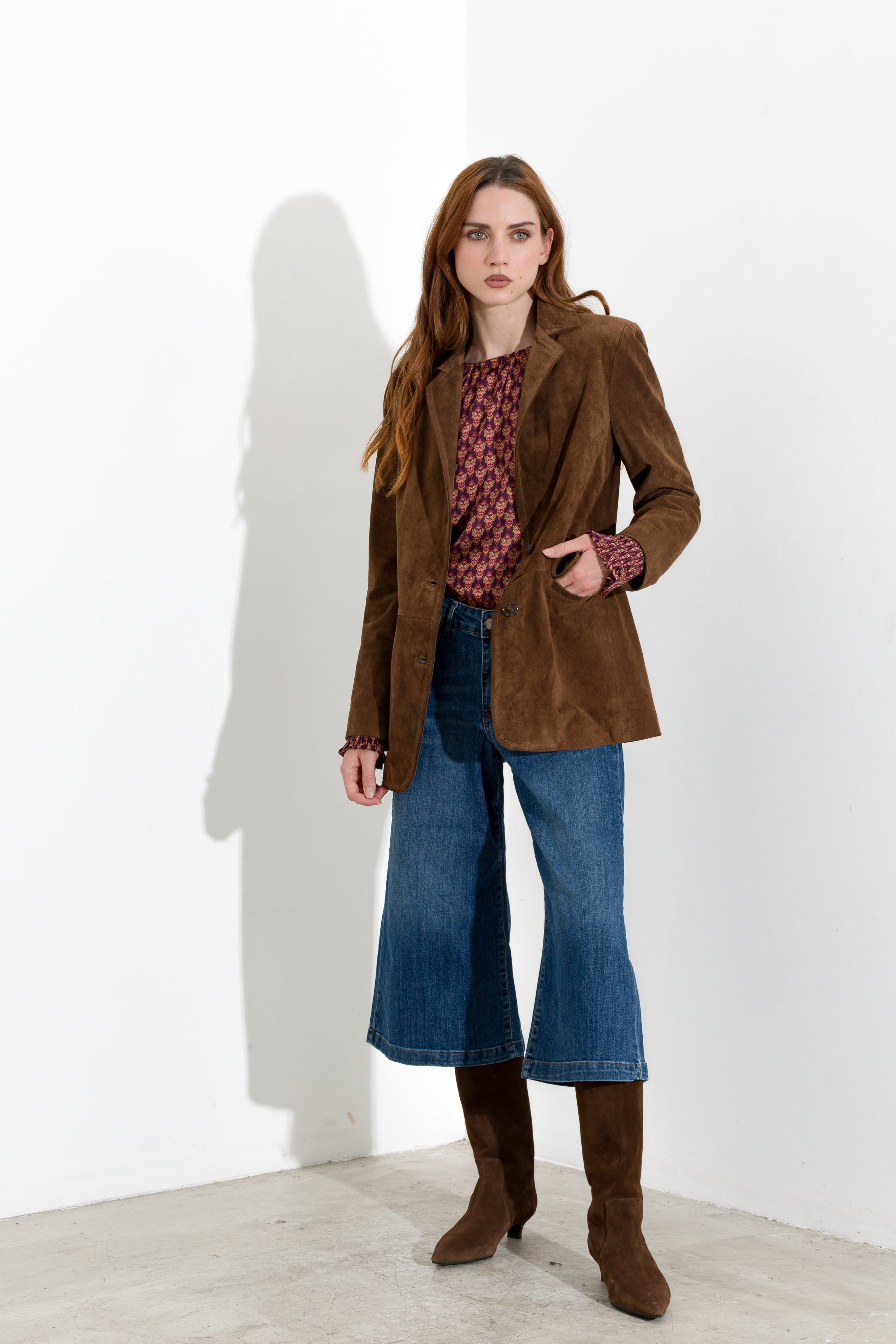 Giacca in pelle scamosciata - Giacca in pelle scamosciata