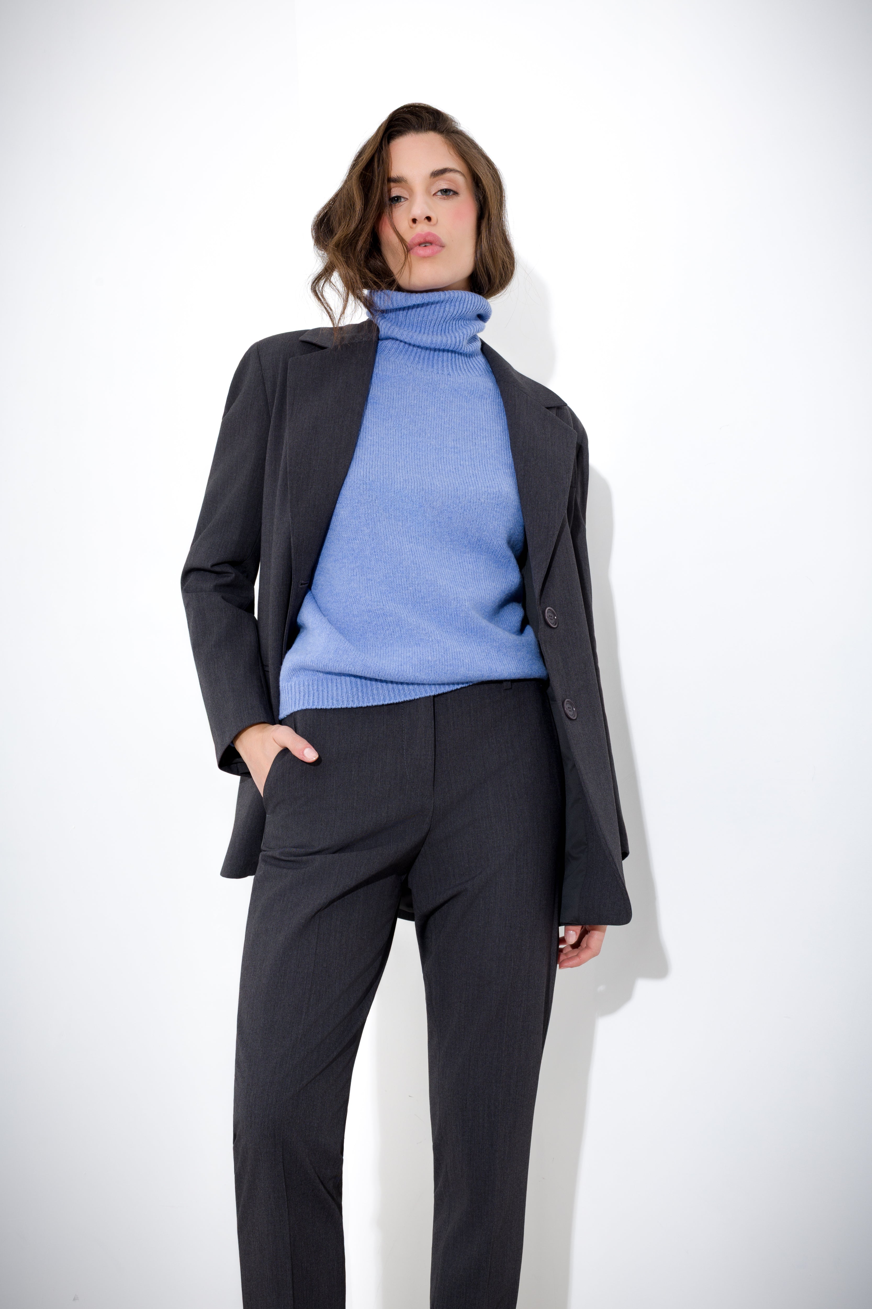 Blazer over in tela lana