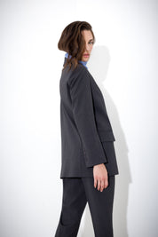 Blazer over in tela lana
