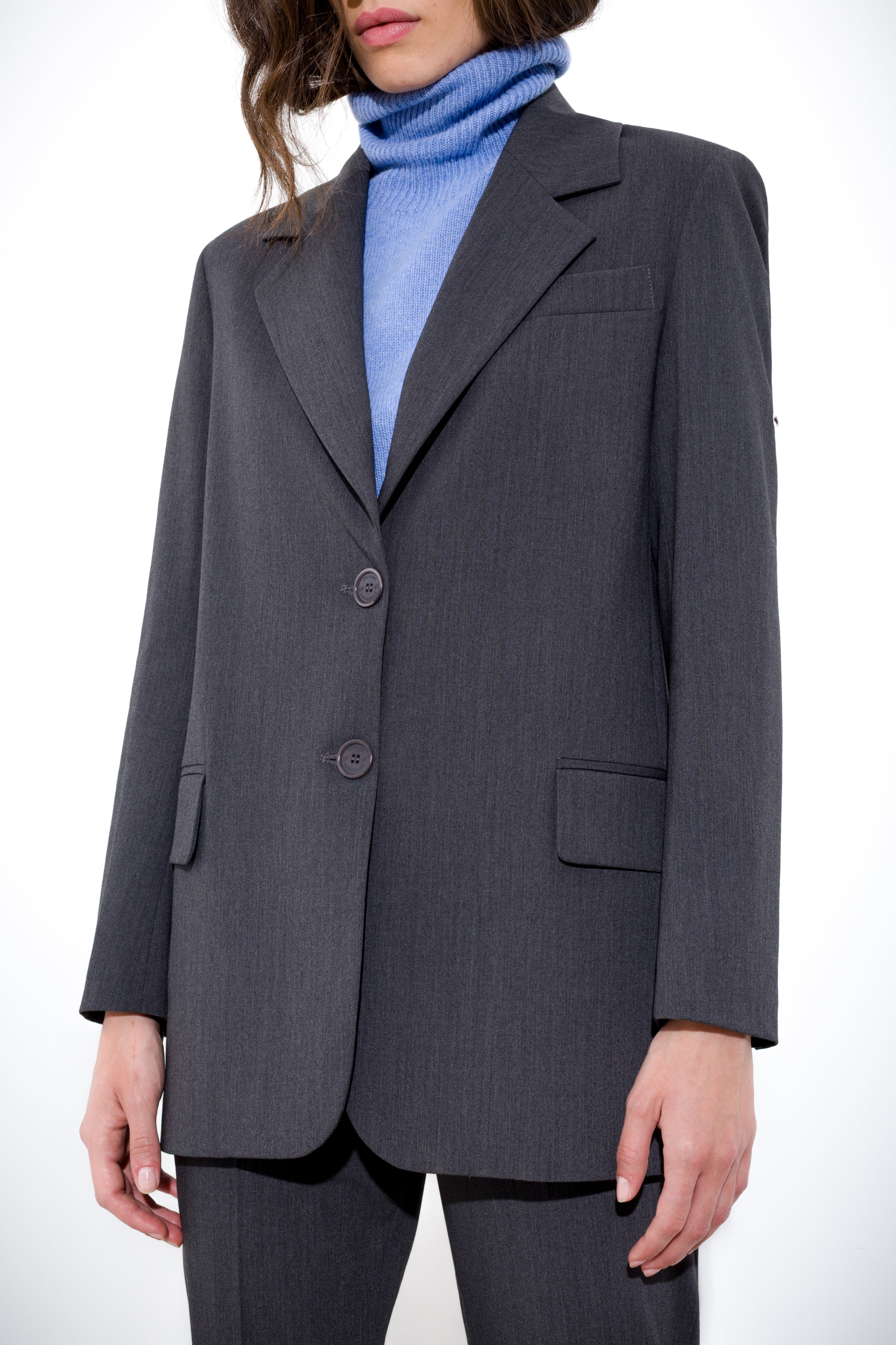 Blazer over in tela lana