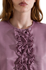 Blusa satinata con rouches - Compagnia Italiana