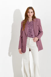 Blazer in tweed spinato due bottoni - Blazer in tweed spinato due bottoni