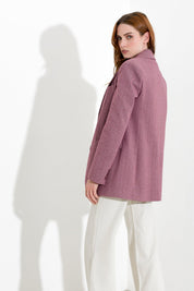 Blazer in tweed spinato due bottoni - Blazer in tweed spinato due bottoni
