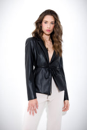 Faux leather jacket