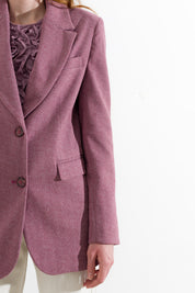 Blazer in tweed spinato due bottoni - Blazer in tweed spinato due bottoni