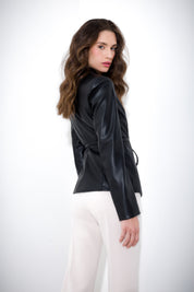 Faux leather jacket