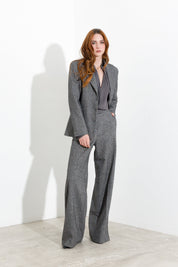 Blazer tre bottoni in tweed