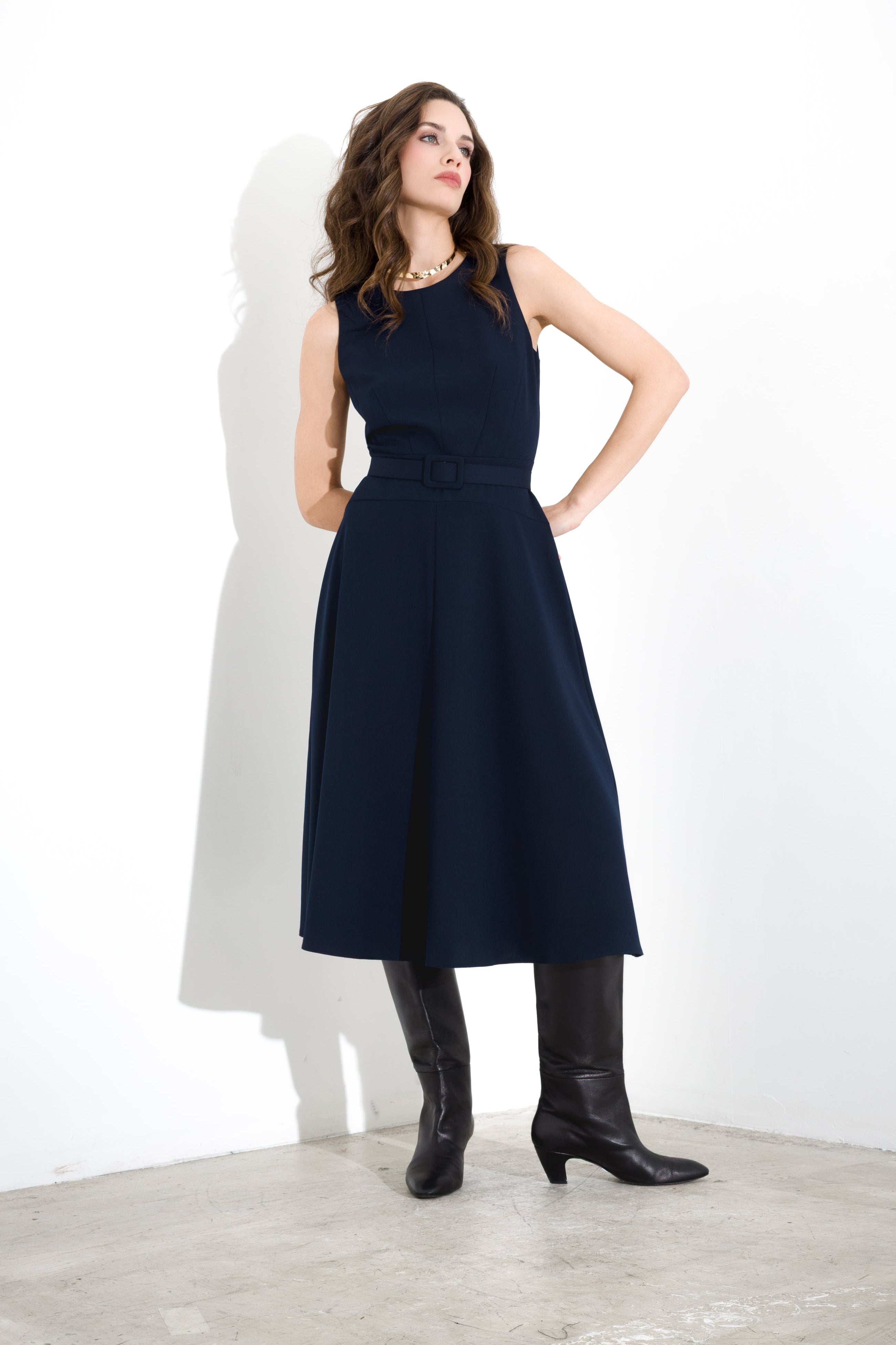 Abito midi in flanella