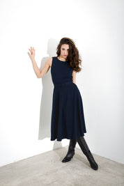 Abito midi in flanella