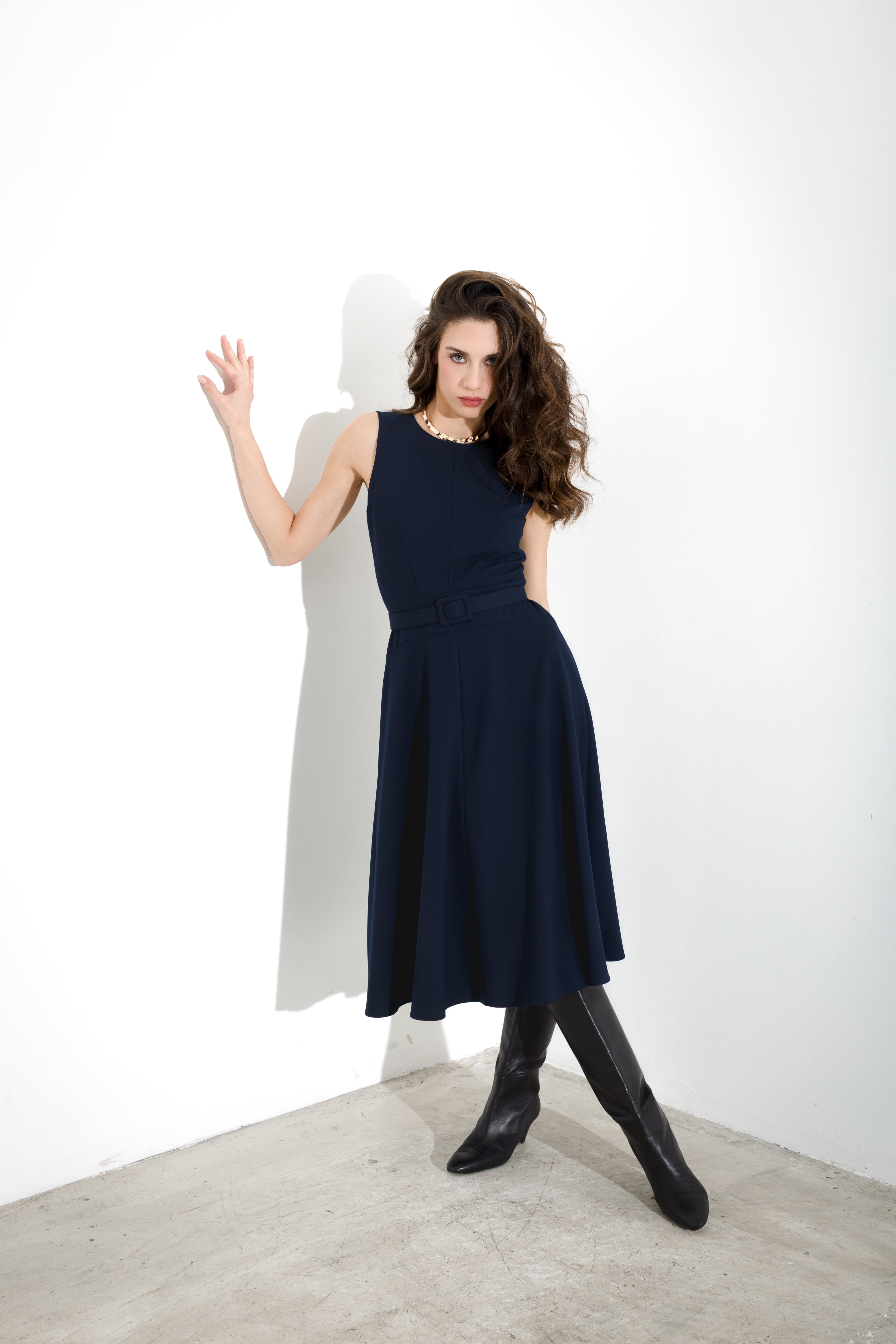 Abito midi in flanella