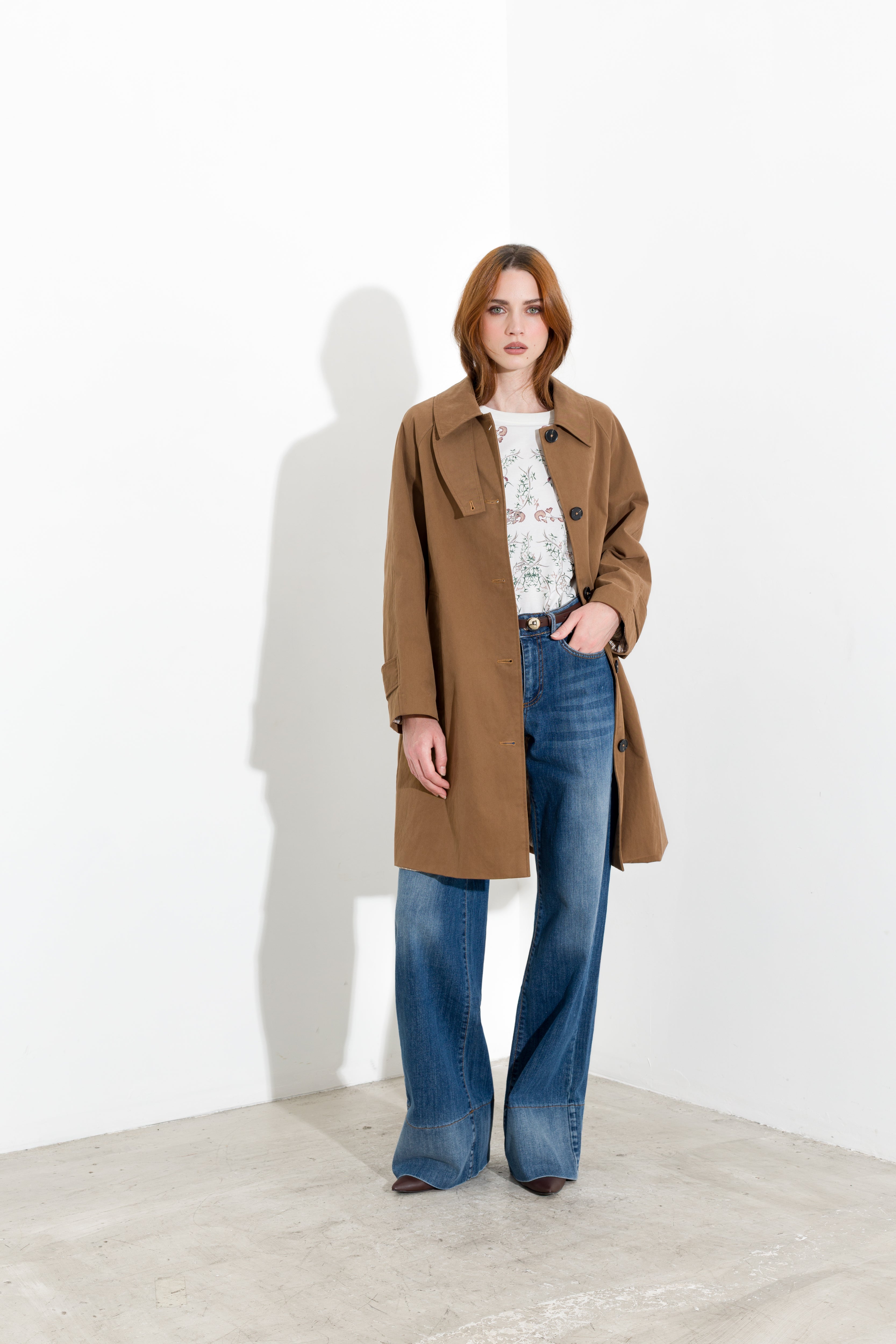Jeans palazzo a vita alta