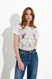 T-Shirt girocollo in cotone