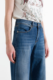 Jeans palazzo a vita alta