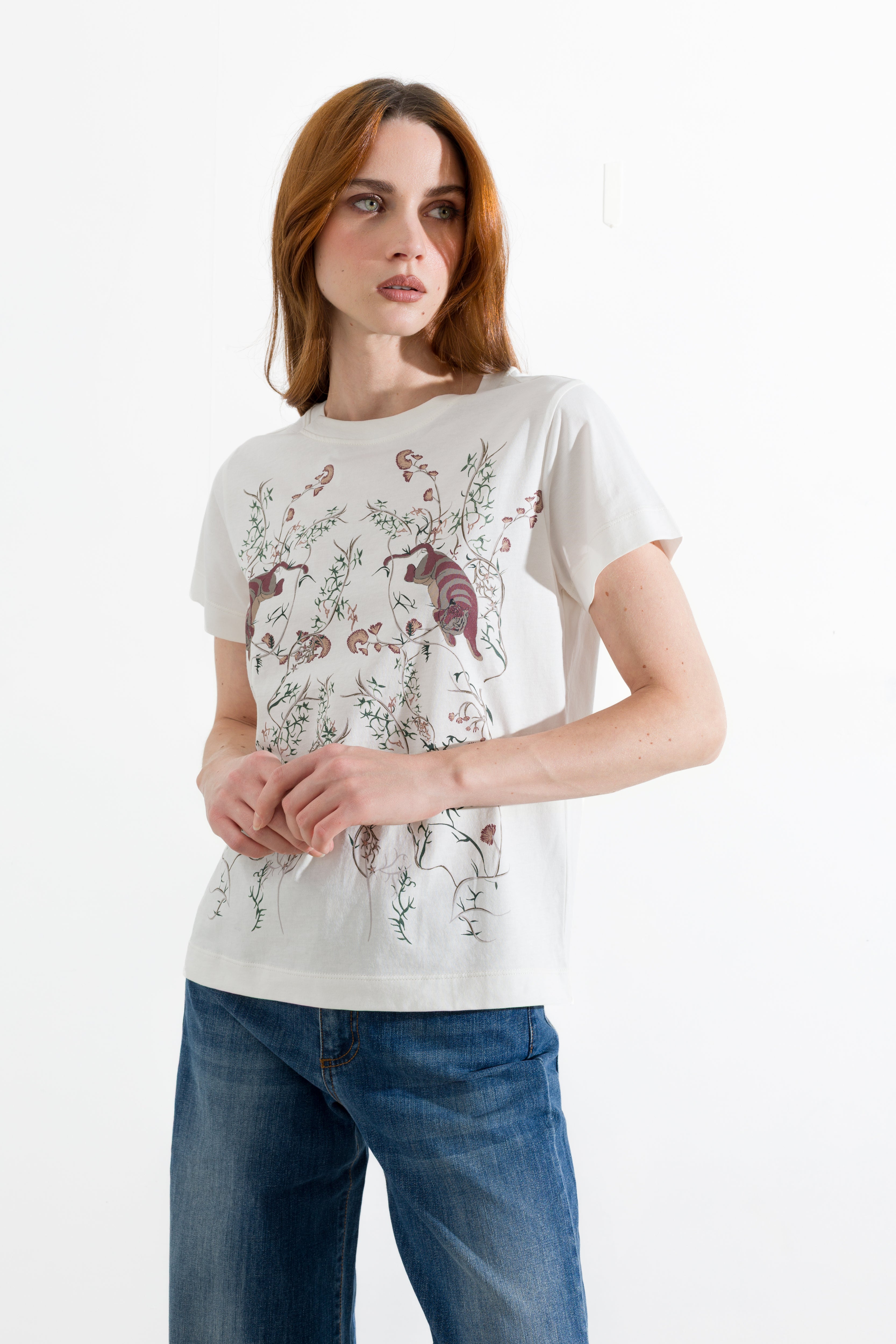 T-Shirt girocollo in cotone
