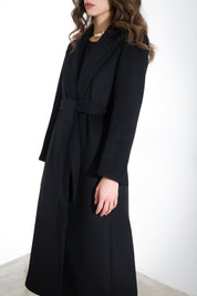 Cappotto in panno con cintura