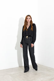 Jeans dritti in denim delave