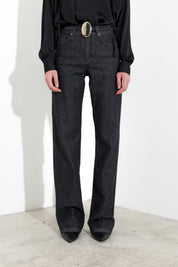 Jeans dritti in denim delave