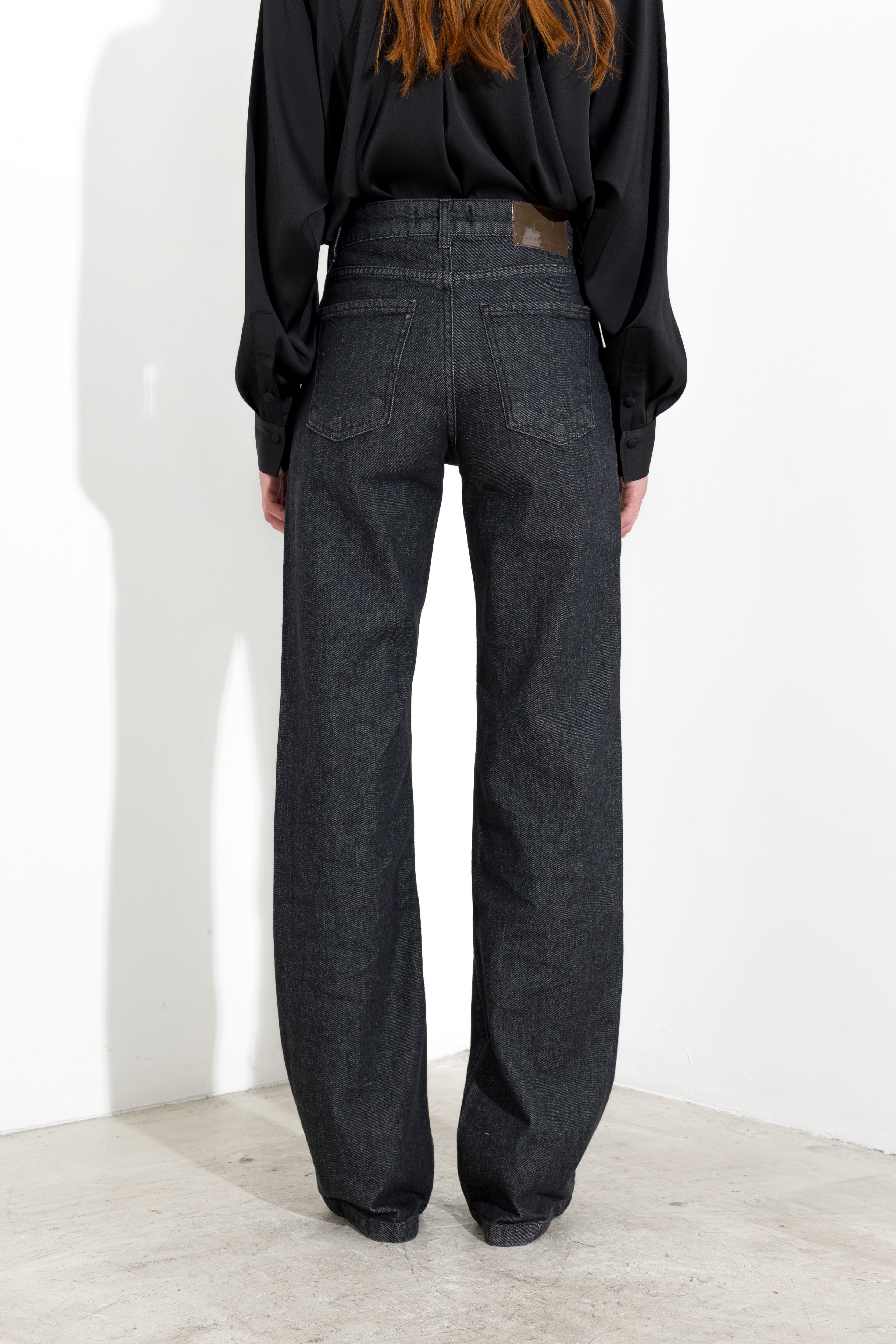 Jeans dritti in denim delave