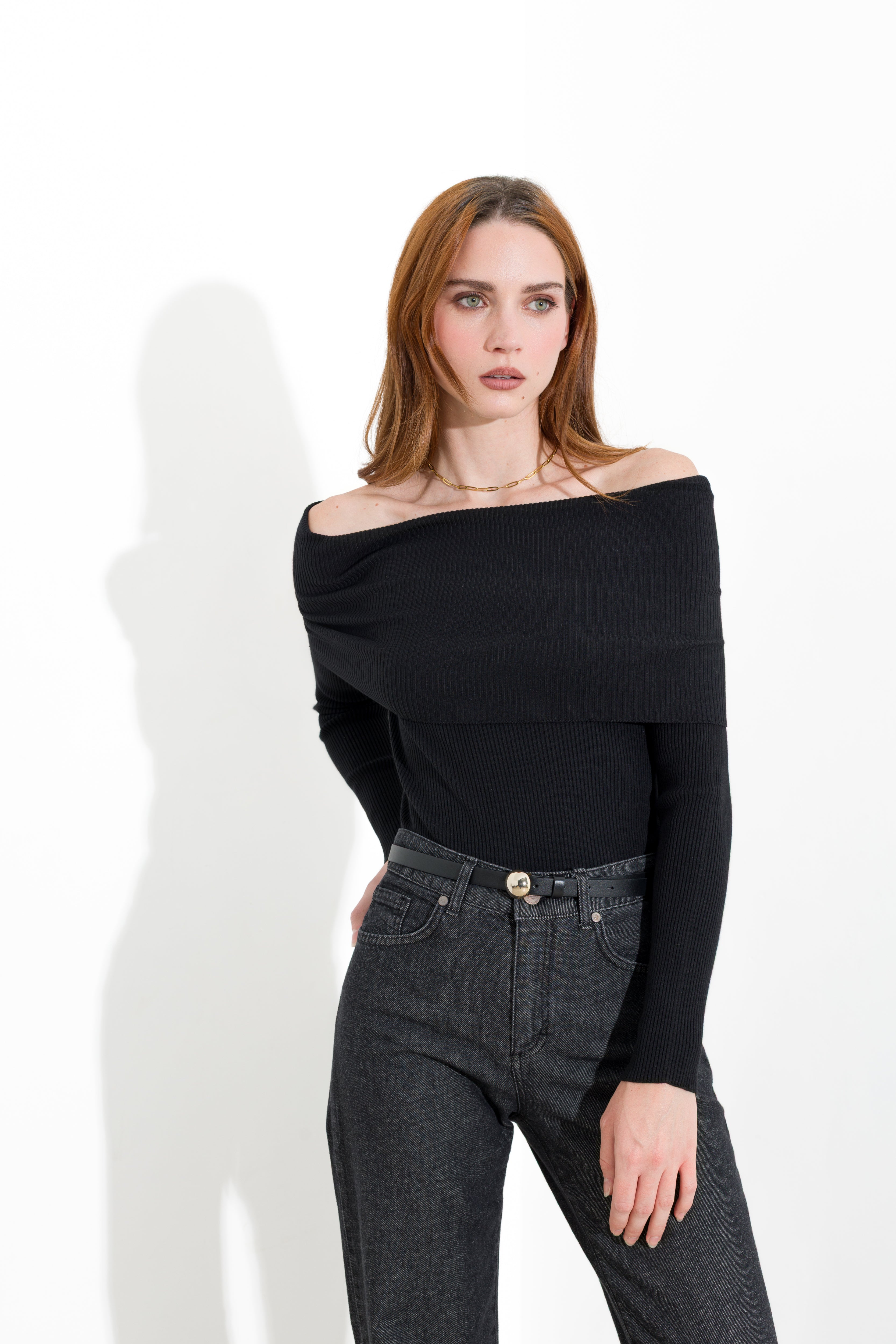Jeans dritti in denim delave