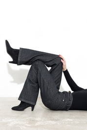 Jeans dritti in denim delave