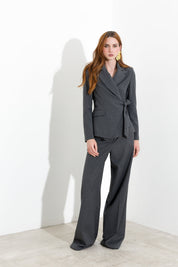 Blazer portafoglio con cintura