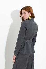 Blazer portafoglio con cintura