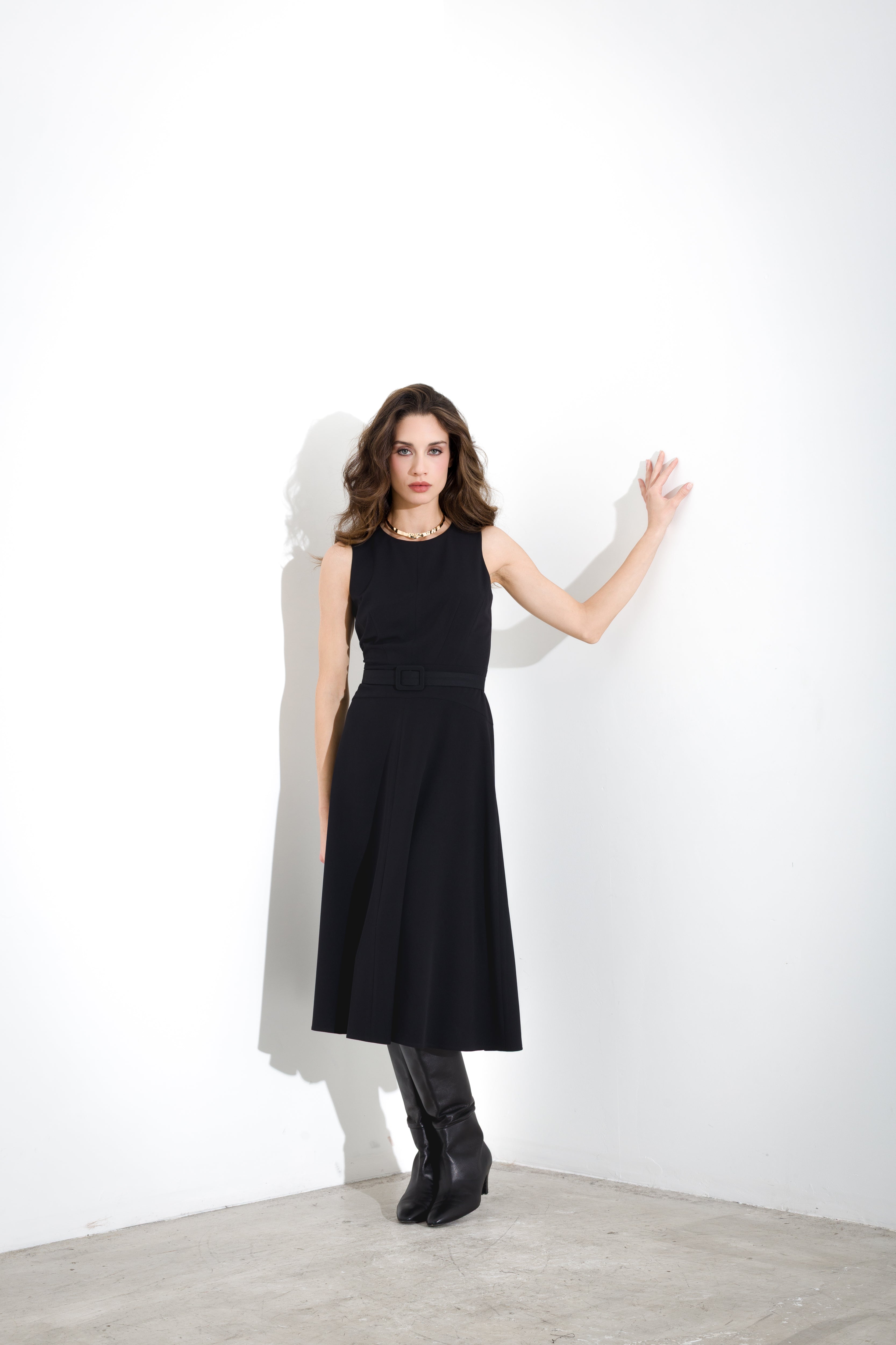 Abito midi in flanella