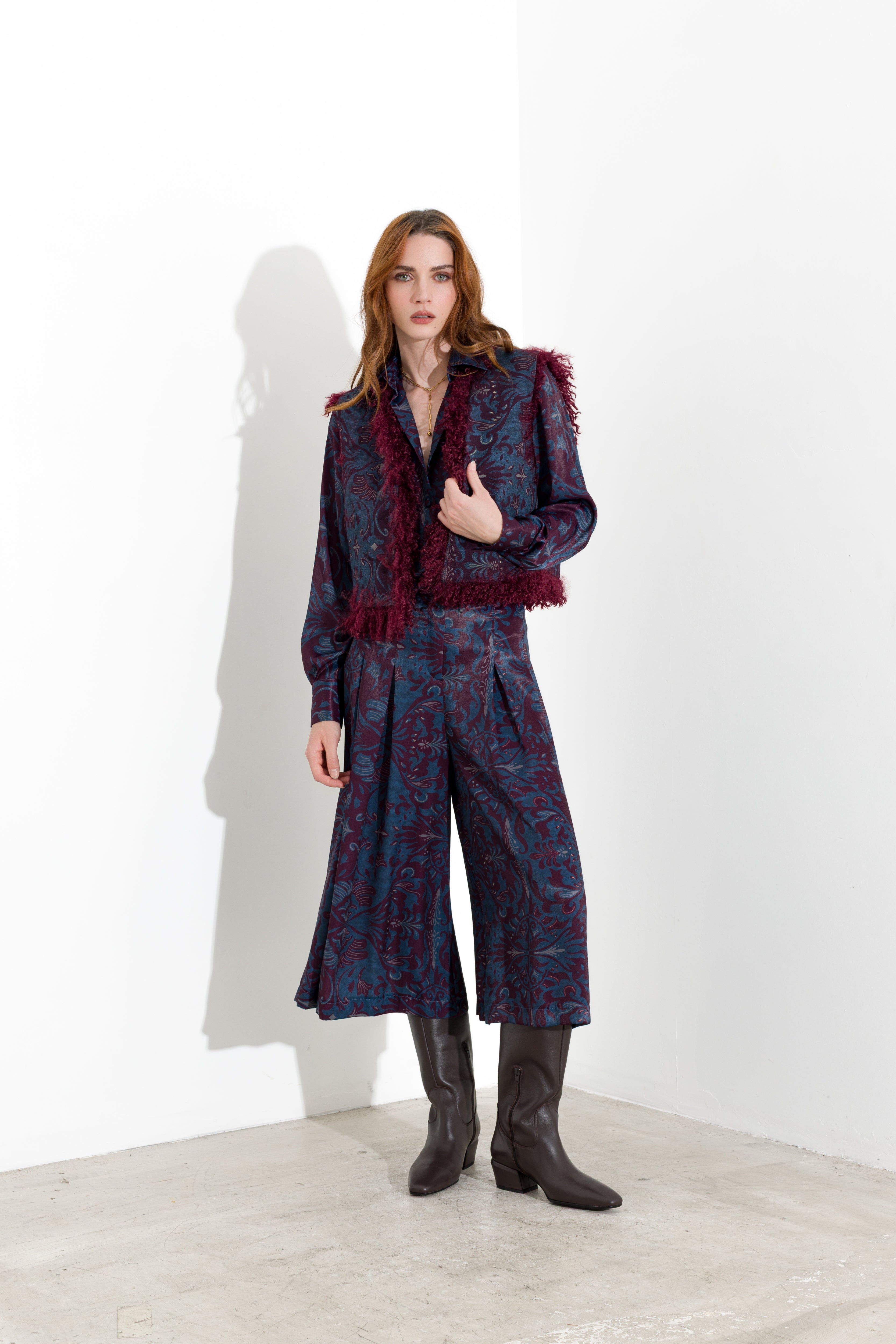 Gonna pantalone stampata - Compagnia Italiana