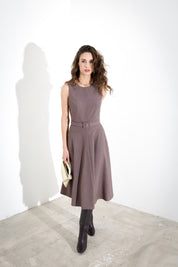 Abito midi in flanella