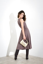 Abito midi in flanella