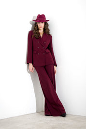 Blazer doppiopetto in tela lana