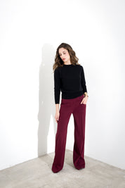 Pantalone in tela lana