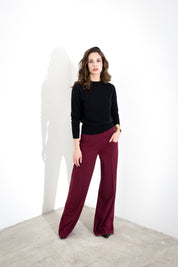 Pantalone in tela lana