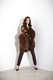 V-neck diamond cardigan