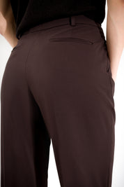 Pantalone dritto in tela lana